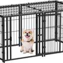 Mr IRONSTONE Dog Crate Small Dog Kennel Dog House Indoor Dog Cage for Small Medium Large Dogs, Puppy Dog Playpen, Pet Cage, 24" H x 48" L