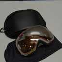 FONHCOO Ski Goggles for Men Women, Anti-Fog OTG Snow Snowboard Glasses with Detachable Lens for Skiing Skating, UV Protection (Pink Vlt 38.2%)