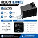 2 Pack 882751A1 Power Trim Tilt Relay for Mecury Mariner Force 20-300 HP Outboard and Johnson Evinrude OMC Sterndrive 5 5.8 Models 12V AZ973-1C-12DC4 3854138