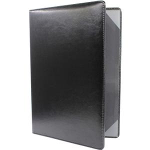Diploma Cover A4 Black Leather Certificate Holder-Document Holder A4 Size Menu Cover