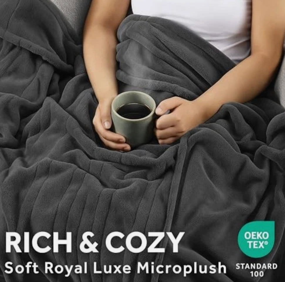 SUNBEAM MIVROPLUSH HEARER BLANKET TWIN