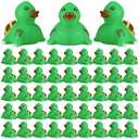 PullCrease Rubber Duck 2 Inch Duck Bath Toy Floating Rubber Ducky Adorable Rubber Duck Party Supplies for Ducky Birthday Party Gift Nature Birds Lovers Duck Hunting Decoration(48 Pcs,Sea Turtle)
