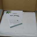 UNMERA Acupressure Mat and Pillow Set, Natural Eco Linen & Coconut Fiber Filling, for Back/Neck Pain Relief, Sciatic, Headache and Muscle Relaxation, Comes with Carrying Bag (Xl-3- Piece Set- Linen Grey)