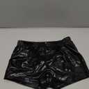 Panegy Girls Metallic Dance Shorts Kids Glitter Stretchy Ballet Shorts Cycling Yoga Sport Hot Pants size Small