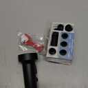 TIORIY Kitchen Faucet Head Replacement Black, with 15 Adapters Plastic Pull Down Faucet Spray Head, 3 Modes Pull Out Kitchen Sink Sprayer Nozzle, Matte Black