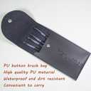 Eye Makeup Brush Set, 4 Pcs Professional Blending Eyeshadow Makeup Brushes for Concealer Eyebrows Eyeliner, Soft Hairs & Wood Handle