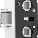 2 Point Bolt Mortise Lock Body Fit for Pella Storm Doors,Replacement for Pella Storm Door Lock Parts White Face Plate Five-Years Free Replacement