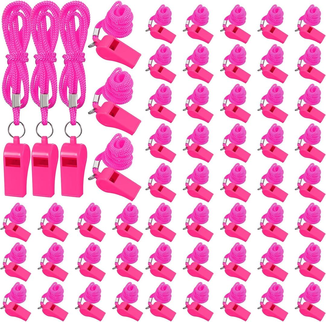 Honoson Safety Whistles with Lanyards for Lifeguard, 1.97 x 0.71 x 0.87 inches/ 5 x 1.8 x 2.2 cm
