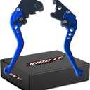 Ride IT Short Brake Clutch Levers for Ninja 250R 2008-2012, Ninja 300R Z300 2013-2018,Ninja400 Z400 2018-2020,Z250/SL 2015-2017,Z1250 pro 2017-2020,Ninja125 2019, Compatible with Versys 300X 17-20 (Blue)