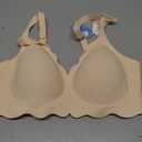 Gailife Scalloped Jelly Bras for Women No Underwire Wireless Seamless Push Up Bralettes Soft Comfort Everyday Tshirt Bra -ND,L Nude