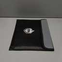 2 Pockets Fireproof Document Bag 6200F, 10 Layers Waterproof Fireproof Money Bag for Cash with Reflective Strip, Heat Insulated Waterproof Document Holder Pouch, Fire Safe Storage (Black)