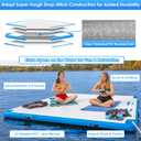 GZKYYLEGS Inflatable Floating Dock Series, 10 ft x 6 ft Platform Raft