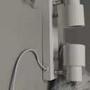 Plug in Track Lighting Fixtures Ceiling, White Track Light LED, 2-Light Track Lights with Cord, 2 Way Ceiling Spotlight, Rocker Switch, Rotatable Wall Mount Light for Kitchen/Bedroom,Bulb Not Included