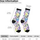 4 x Vintage Paisley Floral Funny Socks Novelty Crew Socks For Women Men