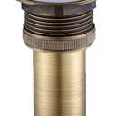 Flybath Sink Drain Antique Brass Bathroom Faucet Large Pop Up Vessel Basin Sink Drain Stopper Without Overflow (Gold)