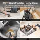 Uwant Carpet Cleaner Machine with Steam&Hot&Cold Water Models 18Kpa Powerful Suction Upholstery Cleaner Machine with Pet Pro Cleaner for Pets, Carpet Steam Cleaner Set of 1