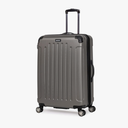 Kenneth Cole REACTION Renegade Luggage Expandable 8-Wheel Spinner Lightweight Hardside Suitcase, Silver, 28-Inch Checked