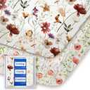 Graco Pack and Play Sheets Fitted, TotBasic Ultra Soft Mini Crib Sheets Boy, Neutral Pack N Play Mattress Sheets Hypoallergenic and Soothing, Premium Jersey Playrad Sheets, 2 Pack