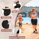 FULLSOFT Plus Size Biker Shorts for Women-High Waist X-Large-4X Tummy Control with Pockets Workout Shorts for Yoga (Black, XL)