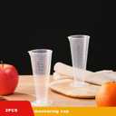 2 x ML Graduated Measuring Cup, 100mL Round Base Cone Shape Graduated Beaker, 52 x 125mm/2" x 4.9"