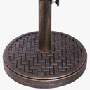 Backyard Expressions 26.5 Lb Umbrella Stand, Patio Umbrella Base, 15 in Diameter