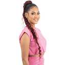FREE TRESS Shake-N-Go Equal - Boho Jumbo Braid Goddess Ponytail 30" (2 DARK BROWN)