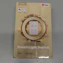 MOES 2nd Generation Smart Touch Wall Switch, 2.4GHz Wi-Fi Single Fire Single Pole Switch, No Neutral Wire Required, Remote MOES APP Control, Compatible with Alexa and Google Home 110V White 1 Gang