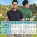 Mens Golf Shirt Short Sleeve Moisture Wicking Dry Fit Performance Solid Casual Pique Collared Golf Polo Shirts for Men (XX-Large, Light Grey)