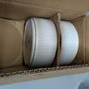 E-far 12-Piece Plates and Bowls Sets, Stoneware Dinnerware Dishes Sets for 4, Kitchen Modern Dining Dishware, Chip & Scratch Resistant, Microwave & Dishwasher Safe, Creamy Beige