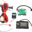 12V Diesel Heater Controller Panel Parking Heater Motherboard Control Board LCD Switch Monitor Display Remote Control with Wiring Harness Sensor Cable Compatible with Chinese Diesel Heater 5KW