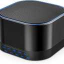 Magicteam White Noise Machine with 20 Non Looping Natural Soothing Sounds Memory Function 32 Levels of Volume Powered by AC or USB and Sleep Sound Timer Therapy for Baby Kids Adults Black