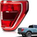 Tail Lights Compatible With 2021 2022 2023 Ford F150 XLT TREMOR Halogen W/Blind Spot,Right Passenger Side Brake Rear Taillight Assembly,Replace ML3Z13404C