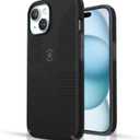 Speck MagSafe Case for iPhone 15 Plus - Drop & Camera Protection, Soft-Touch Secure Grip, Wireless Charging Compatible, 6.7 Inch - iPhone 14 Plus Compatible - Grip Black (Black/Slate Grey)