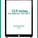 for iPad Pro 12.9 Screen Replacement A1670 for iPad Pro 12.9 2017 Screen Replacement for iPad Pro 12.9 2nd Gen Digitizer Touch Screen Replacement A1671 A1821 (No LCD Display) (Black)