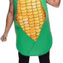EraSpooky Adult Corn Cob Costume Funny Halloween Vegetable Fancy Dress for Men Women