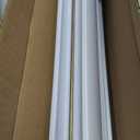 Cordless Light Filtering Mini Blind - 33 Inch Width, 64 Inch Length, 1" Slat Size - Pearl White - Cordless GII Morningstar Horizontal Windows Blinds for Interior by Achim Home Decor