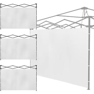 Morngardo Pop Up Canopy Tent Sidewalls with Silver Coating for 10x10 Outdoor Ez Up Vendor Party Tent, Waterproof and UV Protection (Sidewall x3pcs)