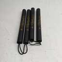 Nunchucks Cord Nunchakus Safe Foam Rubber Training Nunchucks with Cord 2PCS for Kids & Beginners Practice and Training (Black)