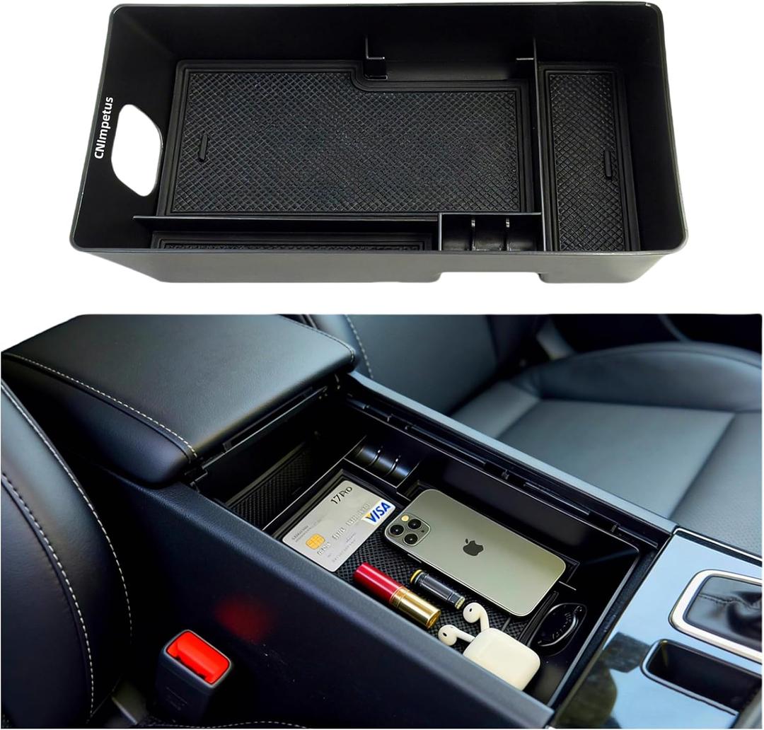 Car Armrest Console Organizer Storage Tray Accessories Compatible with Toyota Camry 2025 2026 Armrest Cover Armrest Storage Box Insert Tray for 2026 2025 Camry LE SE XLE XSE