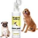 MIGHTY MUTT Waterless Dog Paw Cleaner - Made in USA, No-Rinse Foaming Cleanser with Brush, Gentle & Hypoallergenic, Natural & pH-Balanced, Fragrance-Free - 6.8 oz