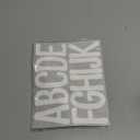 24 Sheets Large Letter Stickers 3 Inch 300 PCS Alphabet Number Letter Stickers Vinyl Self Adhesive Sticker Letters for Poster Bulletin Boards Window Door Mailbox Crafts Classroom Home Decor (White)