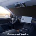 Pigenius Windshield Sunshade for Porsche 911 (991 Gen) 2012-2019, Premium Grey Leather Finish