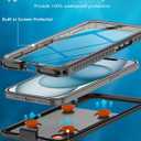 Universal Waterproof Phone Case for iPhone 6.1, Self-Check Function Underwater Pouch Dry Bag Shower Snorkeling for iPhone 15/14/13/12,15/14/13/12 Black