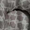 LUCKITTY Large Cat Tunnel Bed Under Christmas Tree with Fluffy Toy Balls, Small Cushion and Flexible Design- 10 inch Diameter, 3 ft Length- Great for Cats, and Small Dogs, Gray Geometric Figure