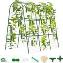 TOCCYARD Cucumber Trellis for Raised Bed, U-Shape Garden Trellis for Climbing Plants Outdoor, Metal Arch Trellis for Vegetables, Plant Support for Tomato, Pea, Zucchini, Squash
