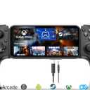 Megadream Phone Controller for iPhone 17/iPhone 16/iPhone 15/Android USB C Mobile Gaming Controller with 3.5mm Audio Jack, Remote Player Gamepad for PS5/PS4/Xbox/PC, Cloud Game, Plug and Play, Hall Joysticks/Hall Trigger, 2 Mappable Buttons