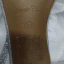 DREAM PAIRS Womens Chunk Low Heel Pump Sandals | Size 7.5W, Silver-Glitter, CHUNK