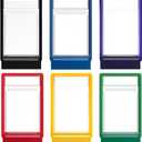 AmazingSpark 6 Set Bumper Guards Compatible with PSA Graded Cards with Wooden Display Stand, Slab Protector, Shield Your Slabs! Applicable to 35pt Graded Card Sleeves (Colorful)
