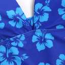 ZAFUL Women's Spaghetti Strap Tankini Swimsuits V Neck Tummy Control Tie Side Thong Bikini Swimsuits 2 Piece Bathing Suits (Blue, S)