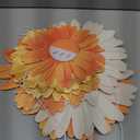 SUNBEAUTY 9PCS Paper Flower Party Decorations Yellow Orange Giant Paper Flowers 3D Daisy Honeycomb Hanging Decorations for Girls Birthday Boho Sun Party Spring Garden Wedding Classroom Baby Shower